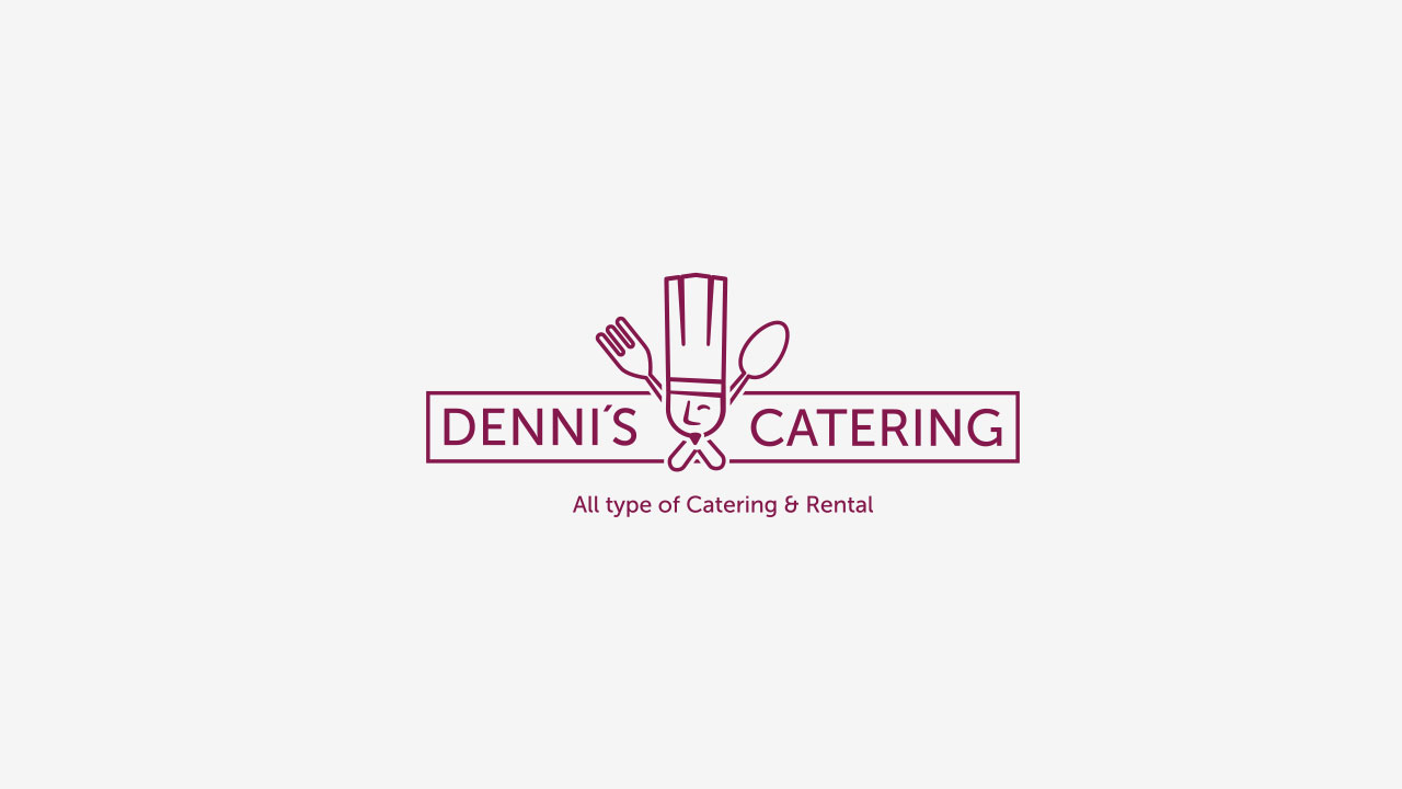 branding diseño de marca para restaurant dennis catering en el estudio perroamarillo