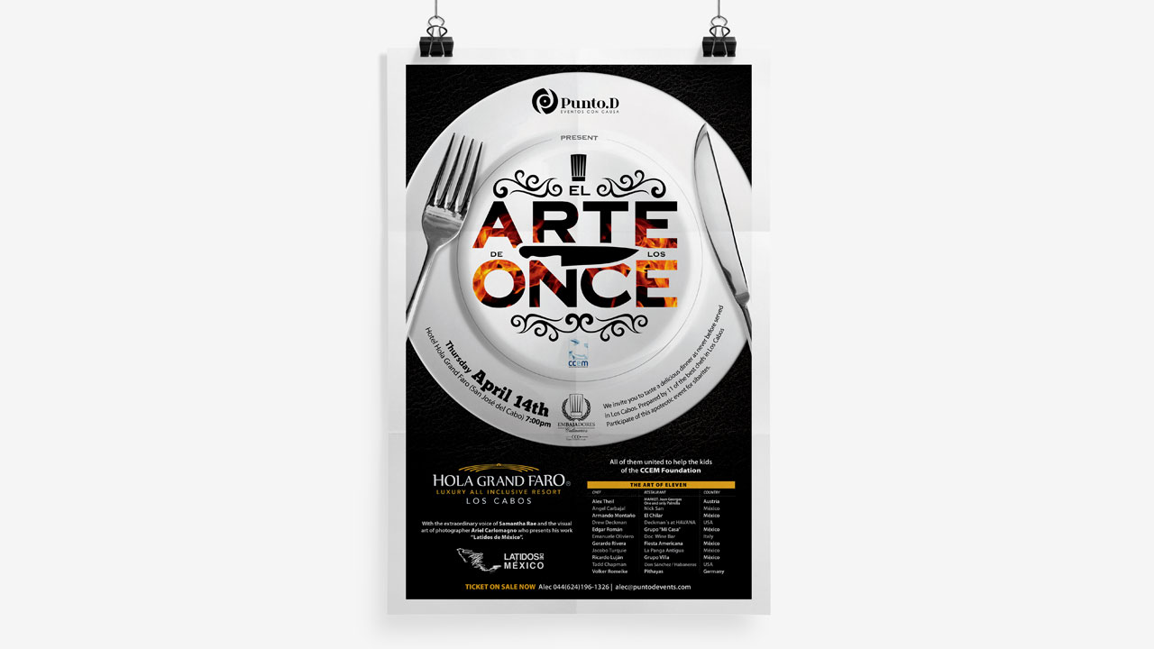 branding diseño de marca para el evento de el arte de los once estudio perroamarillo