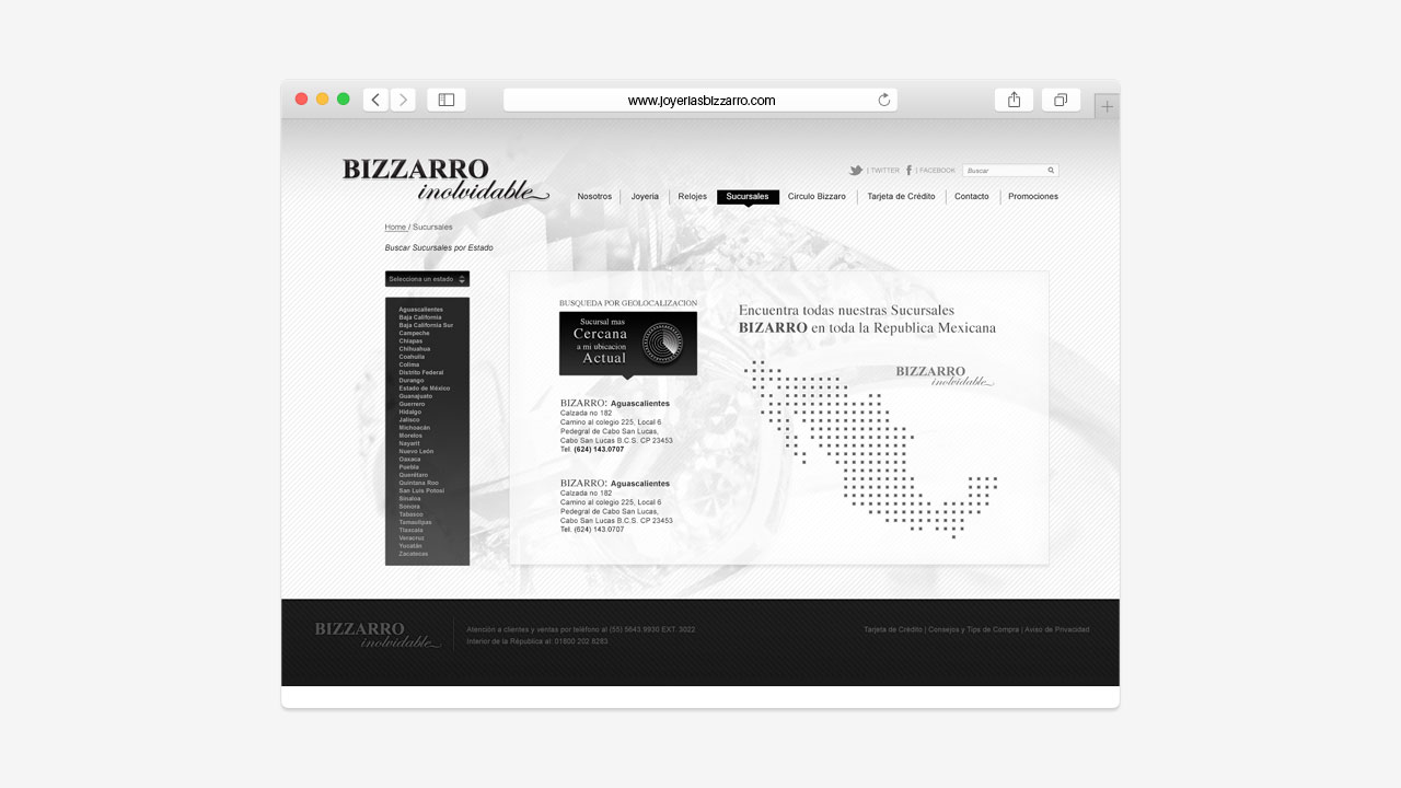 web design joyerias bizzarro estudio perroamarillo