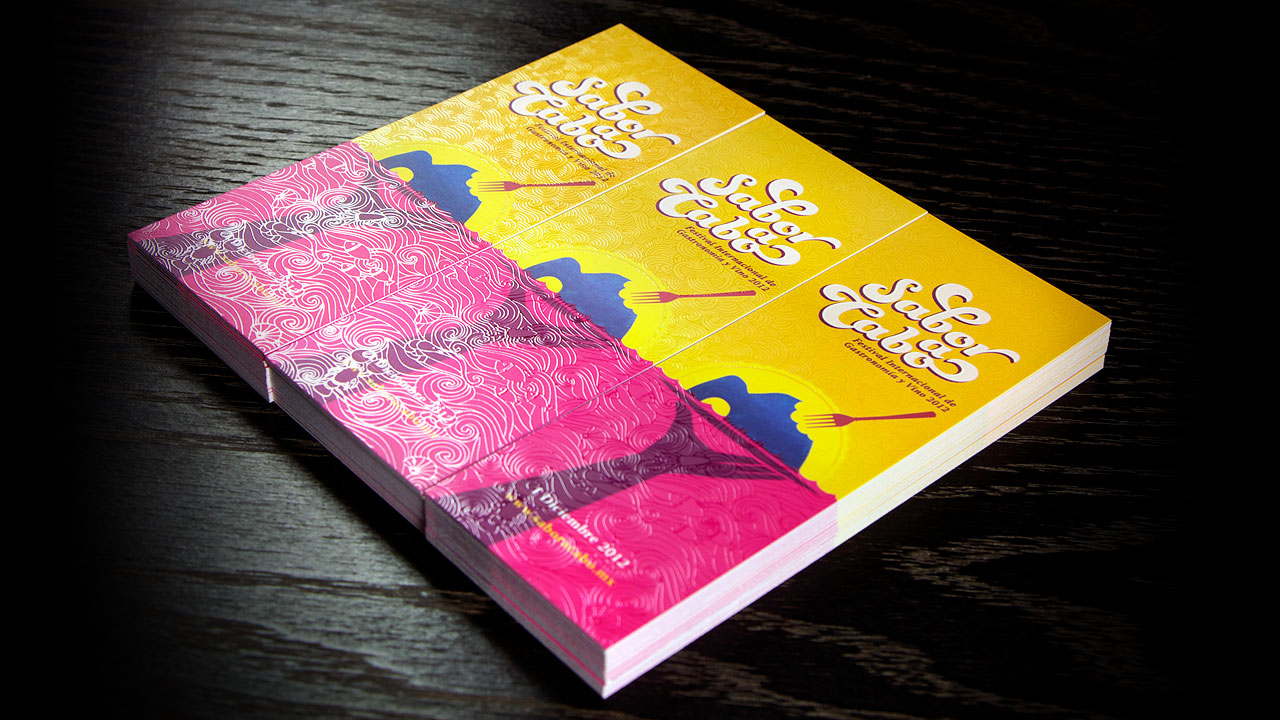 design and print business card for sabo a cabo festival internacional de gastronimia y vino by perroamarillo